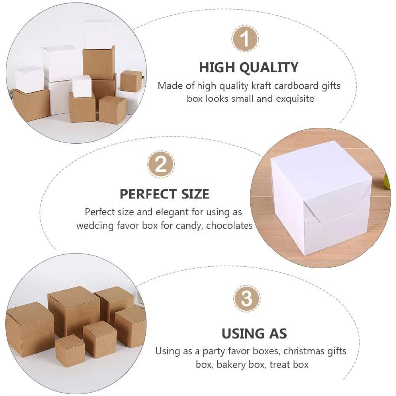 10Pcs Packaging Box Kraft Pack - огляд і ціна Cookies Pack