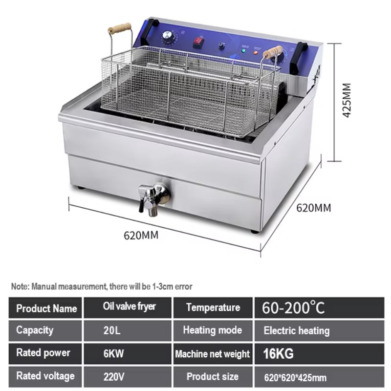 Commercial Electric Fryer Stai - огляд і ціна Popcorn