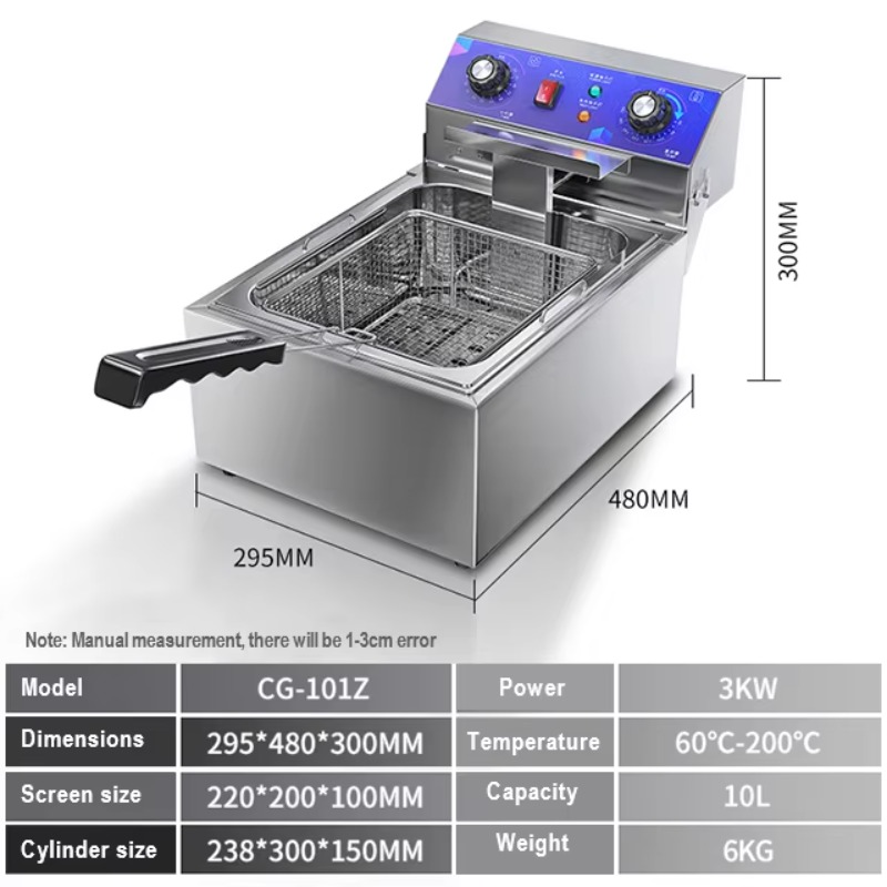 Commercial Electric Fryer Stai - огляд і ціна Popcorn